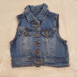 Cherokee Blue Kids Denim Vest Size 4T